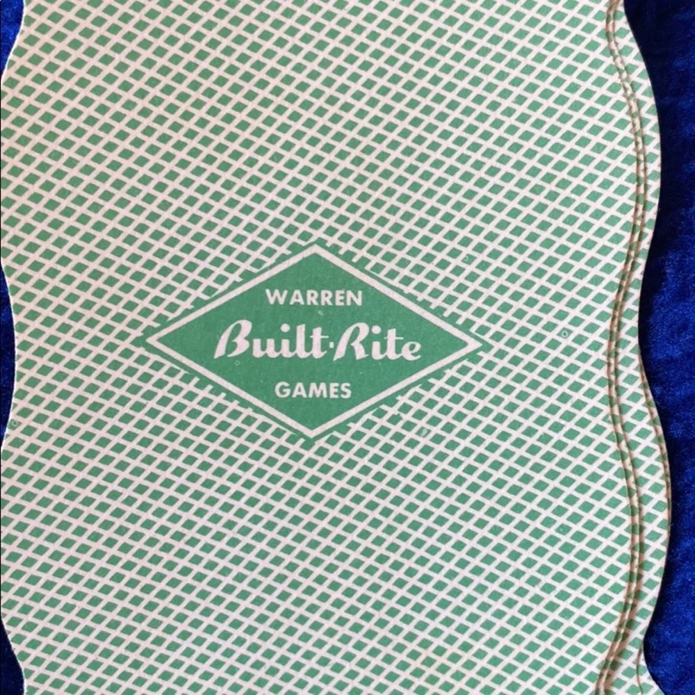 Vintage 1960’s Built Rite LUCKY NINES shaped cards  W Box